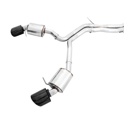 AWE Tuning Audi B9 RS 5 Sportback Touring Edition Exhaust-Non Resonated- Diamond Black RS Style Tips