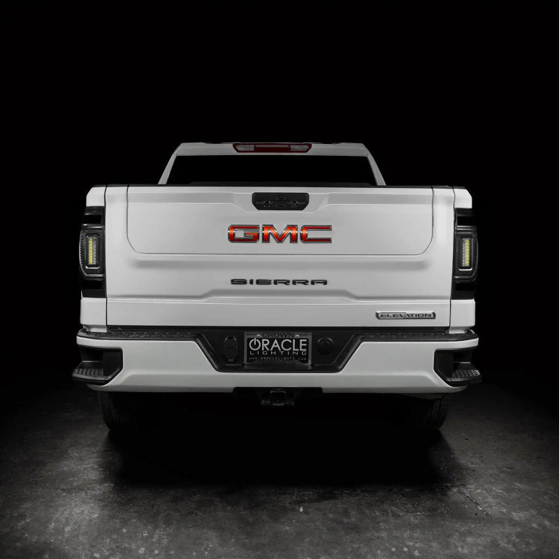 Oracle 19-23 GMC Sierra Black Series Flush Style LED Tail Lights - Factory Halogen