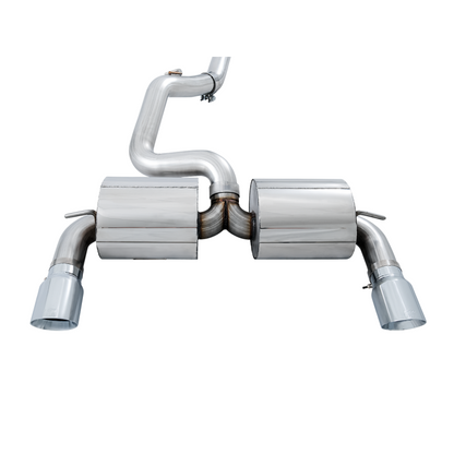 AWE Tuning Ford Focus RS Touring Edition Cat-back Exhaust- Non-Resonated - Chrome Silver Tips