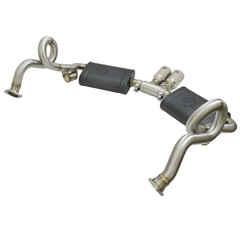 aFe MACHForce-Xp 2in 304 SS Cat-Back Exhaust w/Polished Tips 13-16 Porsche Boxster/Cayman 2.7L/3.4L