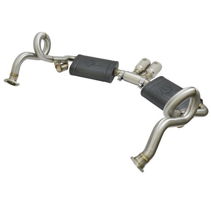 aFe MACHForce-Xp 2in 304 SS Cat-Back Exhaust w/Polished Tips 13-16 Porsche Boxster/Cayman 2.7L/3.4L