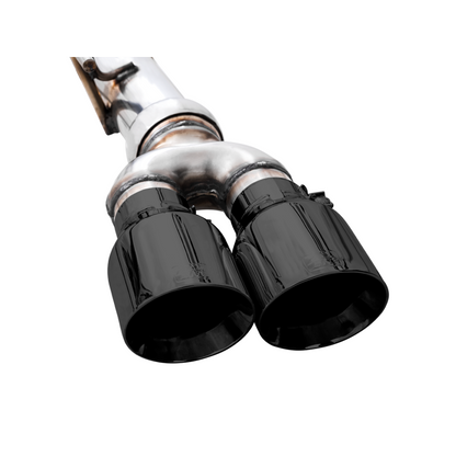 AWE Tuning 22-23 GMC Sierra 1500 AT4X 6.2L 0FG Catback Split Dual (Flat Bumper) - Diamond Black Tips