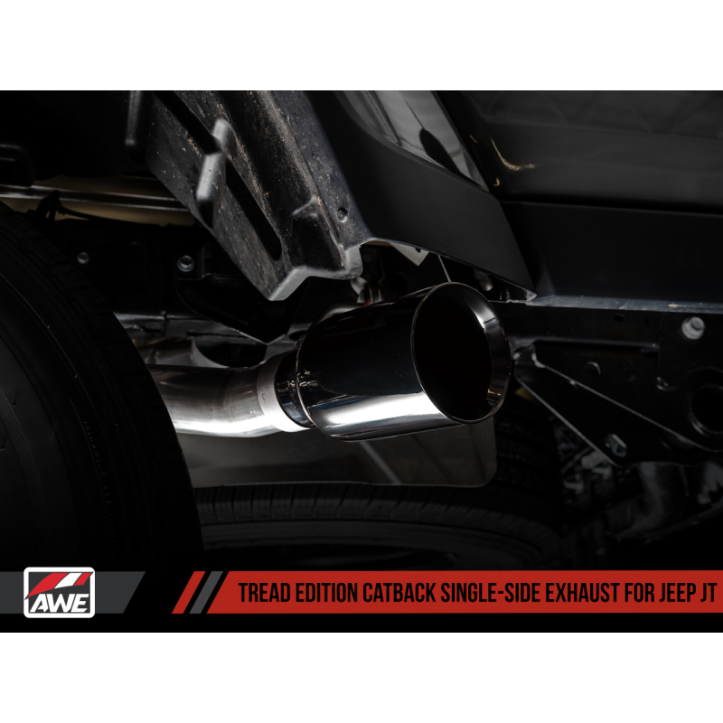 AWE Tuning 2020+ Jeep Gladiator 3.6L Trail-to-Tread (Dual Exhaust) Conversion Kit w/Diamond Blk Tips