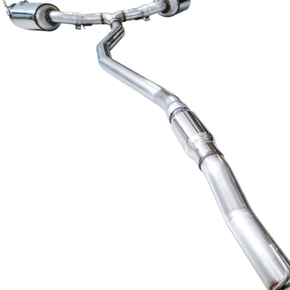 AWE Tuning 2022+ Honda Civic Si FE1 FWD Touring Edition Catback Exhaust - Dual Chrome Silver Tips