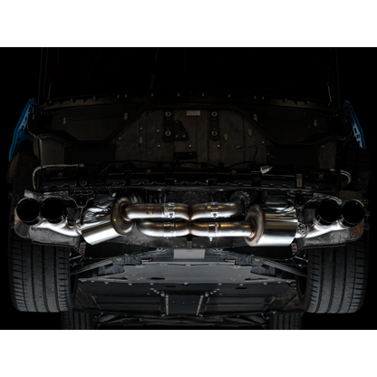 AWE Tuning 2020 Chevrolet Corvette (C8) Touring Edition Exhaust - Quad Diamond Black Tips