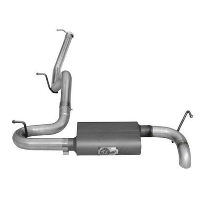 aFe Scorpion Exhaust System Cat Back 2.5in Aluminized Hi-Tuck 07-18 Jeep Wrangler JK V6 3.6/3.8L