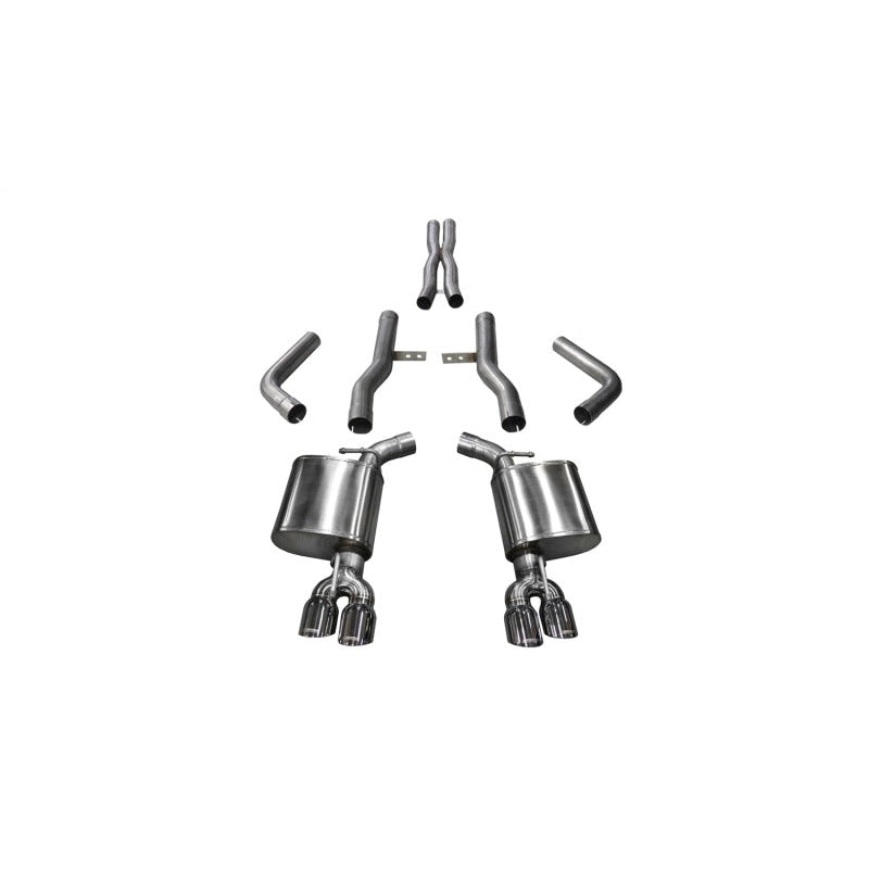 Corsa 17-18 Dodge Challenger 5.7L V8 Xtreme Cat-Back Dual Rear Exit w/3.5in Polished Tips