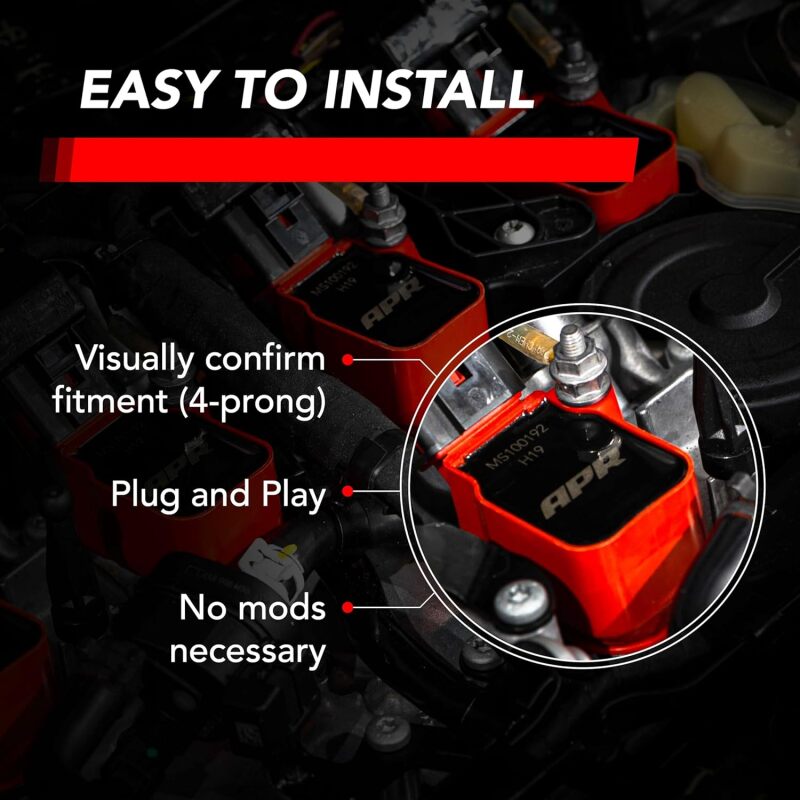 APR EA888.3/EA888.4/EA839/EA825 (MQB/MLB) 2.0T/2.9T/3.0T/4.0T Ignition Coil - Red
