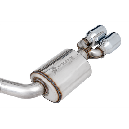 AWE Tuning 2017+ Challenger 5.7L Touring Edition Exhaust - Non-Resonated - Chrome Silver Quad Tips
