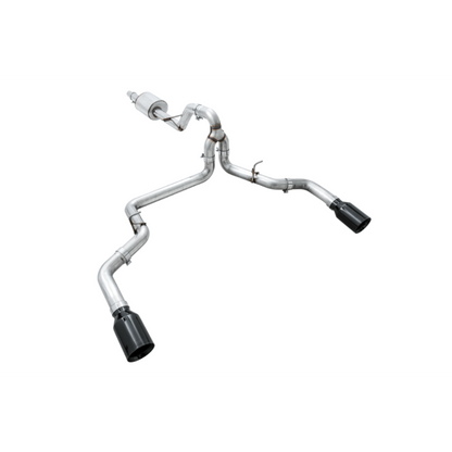 AWE Tuning 2015+ Ford F-150 0FG Dual Exit Performance Exhaust System w/5in Diamond Black Tips
