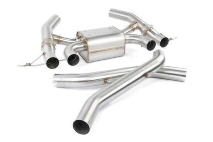 Dinan 23-26 BMW M2 (G87) Valved Axleback Exhaust System - Black Tips