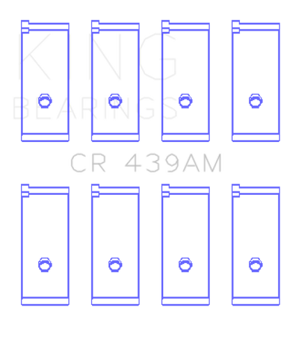 King Engine Bearings Honda A18A1/A20A1/B20A3/BS1/ES/ET1-2 Connecting Rod Bearing Set