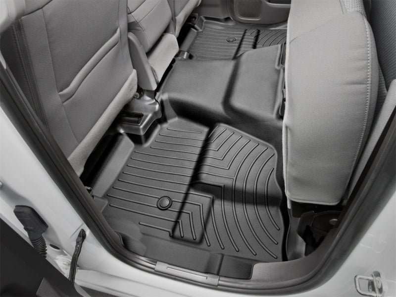 WeatherTech 2014+ GMC Sierra/Sierra Denali 1500 Rear FloorLiner - Black (Vinyl Floors/Double Cab)