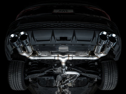 AWE Tuning 22-24 Audi 8Y S3 Track Edition Exhaust - Chrome Silver Tips