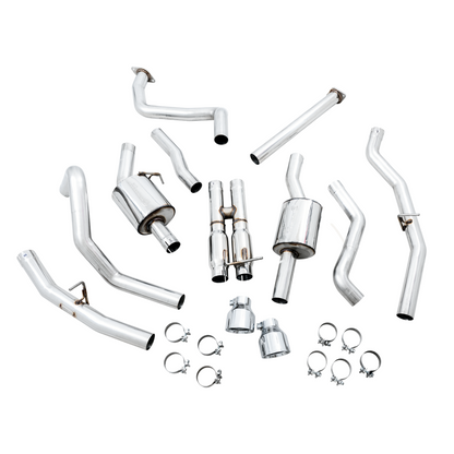 AWE Tuning 2021 RAM 1500 TRX 0FG Cat-Back Exhaust - Chrome Silver Tips