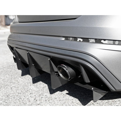 aFe Takeda 3in 304 SS Axle-Back Exhaust System w/ Carbon Fiber Tips 16-18 Ford Focus RS I4-2.3L (t)