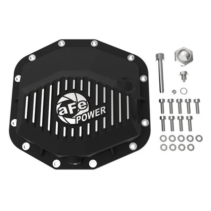 aFe POWER 21-22 Ram 1500 TRX Hemi V8 6.2L (sc) PRO Series Rear Differential Cover Black w/ Machined