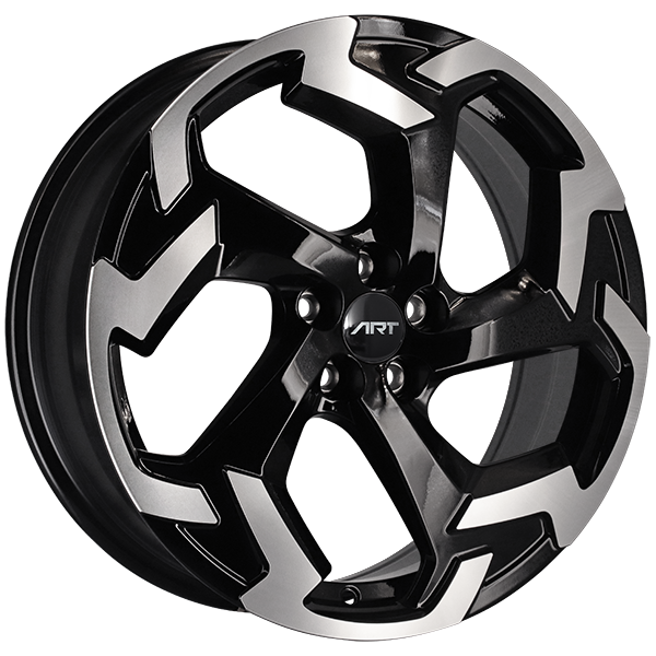 ART Replica REPLICA 221 Gloss Black - Machined Face 17x7 +45 5x100mm 56.1mm