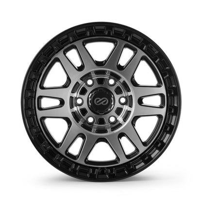 Enkei Trail-Tracker 18x9 / 6x135 BP / ET12 / 87.1mm Bore - Matte Black Machined Wheel