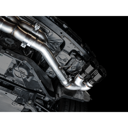 AWE Tuning 2020 Chevrolet Corvette (C8) Track Edition Exhaust - Quad Diamond Black Tips