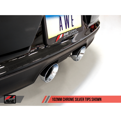 AWE Tuning Porsche 911 (991.2) Carrera / S SwitchPath Exhaust for PSE Cars - Chrome Silver Tips