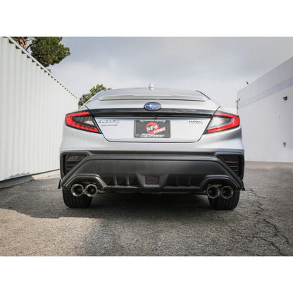 aFe POWER Takeda 3in to 2-1/2in 304 SS Cat-Back Exhaust w/ Polished Tips 22-23 Subaru WRX H4-2.4L(t)