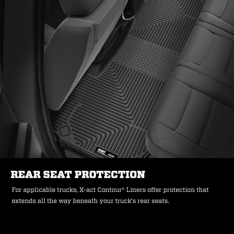 Husky Liners 2019 RAM 1500 Crew Cab/Quad Cab X-Act Contour Black Front Floor Liners