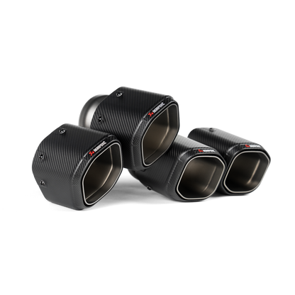 Akrapovič Hexagonal Carbon Fiber Tail Pipe Set - 2025+ BMW M5 (G90/G99)