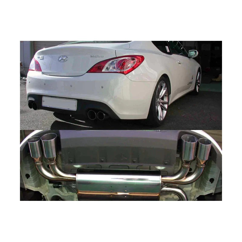 HKS Legamax Premium Rear Section Exhaust - Hyundai Genesis V6