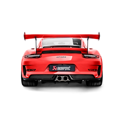 Akrapovič Slip-On Race Line Exhaust (Titanium) w/Titanium Tips - 2018-2020 Porsche 911 GT3 RS (991.2)