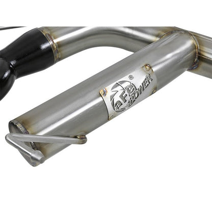 aFe MACHForce XP 08-13 BMW 135i L6-2.0L N54/N55 3in. 304 SS Axle-Back Exhaust w/Black Tips