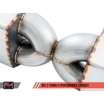 AWE Tuning Audi B9 S5 Sportback Touring Edition Exhaust - Non-Resonated (Black 102mm Tips)