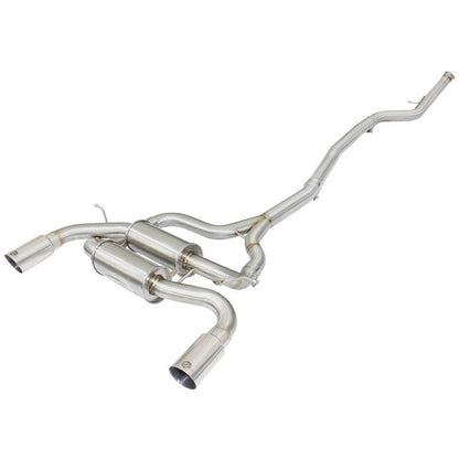 aFe MACHForce XP SS-304 Polish Tip 2.5in Dia Cat Back Exhaust 12-14 BMW 335i (F30) 3.0L (t)