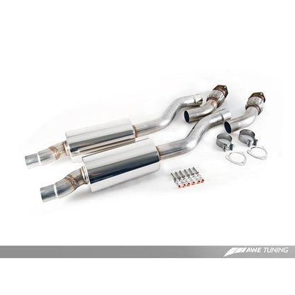 AWE Tuning Audi B8 / B8.5 S5 Cabrio Touring Edition Exhaust - Resonated - Chrome Silver Tips