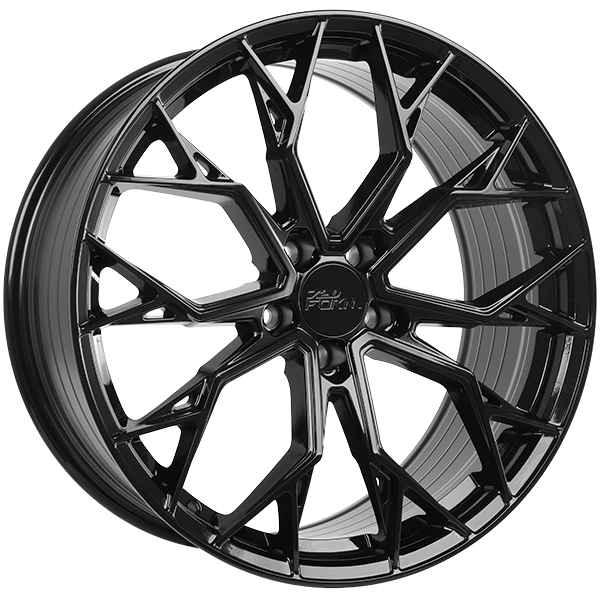 720Form RF1-V Gloss Black 20x9 +35 5x112mm 66.6mm