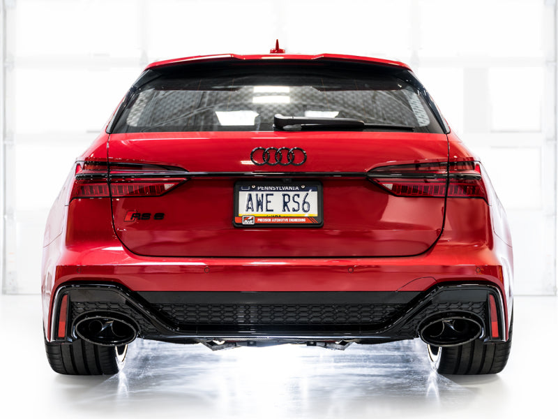 AWE Tuning 21-23 Audi C8 RS6/RS7 SwitchPath Cat-Back Exhaust - Diamond Black Tips