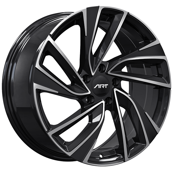 ART Replica REPLICA 232 Gloss Black - Machined Face 19x8 +45 5x112mm 57.1mm
