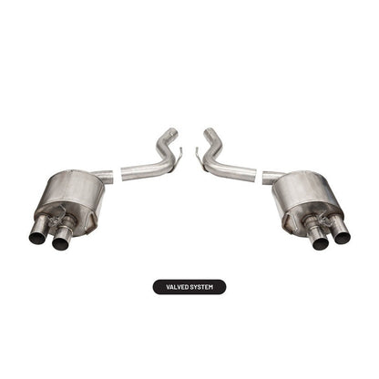 Corsa 2015-2020 Ford Mustang GT350/R 5.2L V8 Dual Rear Axle-Back- Stainless Dual Rear Exit