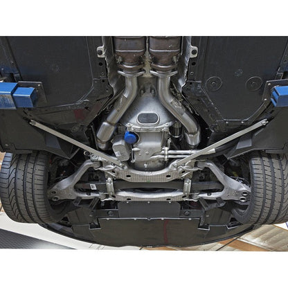 aFe POWER 14-18 Chevrolet Corvette C7 & Z06 Twisted Steel 3in 304 Stainless Steel Mid Pipe w/ Cat