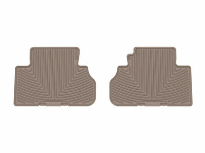 WeatherTech 18-25 Audi Q5 2nd Row Rear All-Weather Floor Mats - Tan