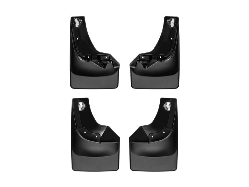 WeatherTech 19-21 Chevrolet Silverado 1500 CC No Drill Mudflaps - Black