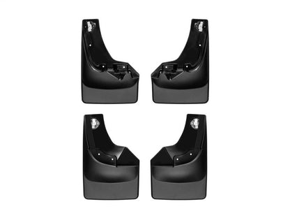 WeatherTech 19-21 Chevrolet Silverado 1500 CC No Drill Mudflaps - Black