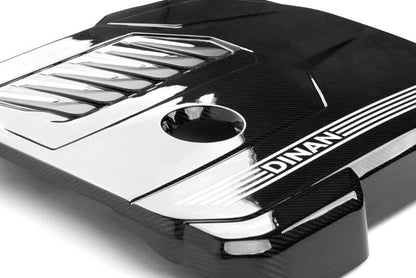 Dinan 19-26 BMW B58D (G01/G02/G20/G22/G23/G26/G42) Gloss Carbon Fiber Engine Cover w/Matte Accents