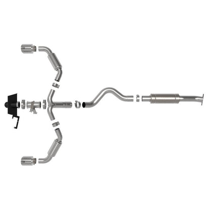 aFe 23-24 Toyota GR Corolla L3 1.6L (t) Gemini XV 3in to 2-1/2in Cat Back Exhaust w/ Polished Tips