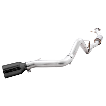 AWE Tuning 2021+ Ford Bronco 0FG Single Rear Exit Exhaust w/Diamond Black Tip & Bash Guard