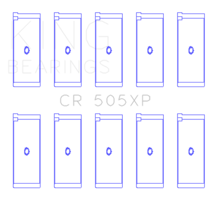 King Engine Bearings Audi 2.1L/2.2L 10V/20V 5cyl Turbo (Size STD) Performance Rod Bearing Set