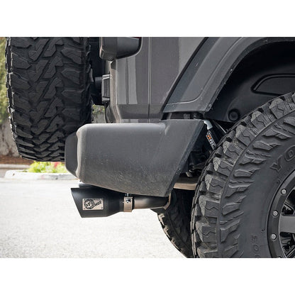 aFe Rebel Series 2.5in 409 SS Cat-Back Exhaust w/ Black Tips 18-19 Jeep Wrangler (JL) V6 3.6L
