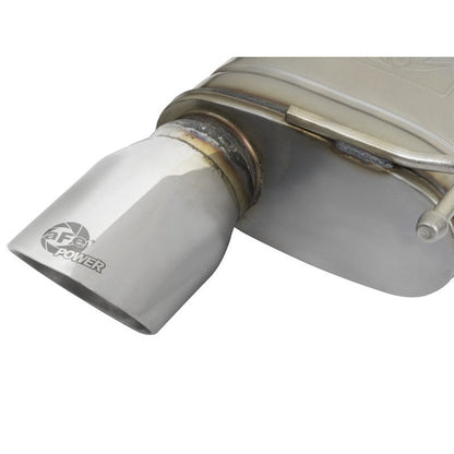 aFe MACHForce XP 2.5in 409 Stainless Axle Back Exhaust w/Stainless Tips 15-17 Ford Mustang I4-2.3L