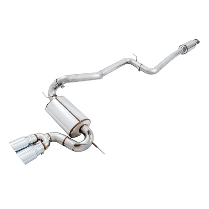 AWE Tuning Ford Focus ST Touring Edition Cat-back Exhaust - Resonated - Chrome Silver Tips