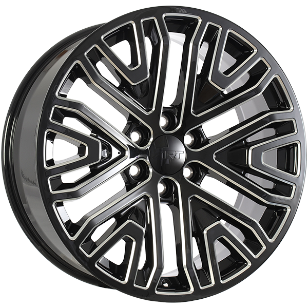ART Replica REPLICA 176 Gloss Black - Milled Edge 20x9 +24 6x139.7mm 77.8mm